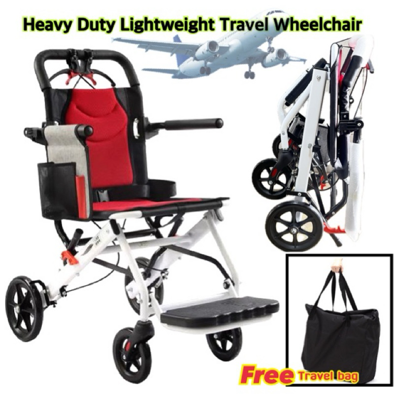 Lightweight Wheelchair travel Push Chair Ultra Light Weight Folding