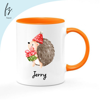 1pc Lovely Christmas Cartoon Creative Ceramic Coffee Mug For Breakfast,  Gift Cup