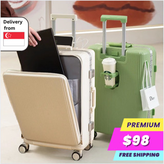 Carrylove 18"inch Luxury Brand Aluminium Cabin Suitcase 10kg Small  Carry On Trolley Luggage Bag With Wheels