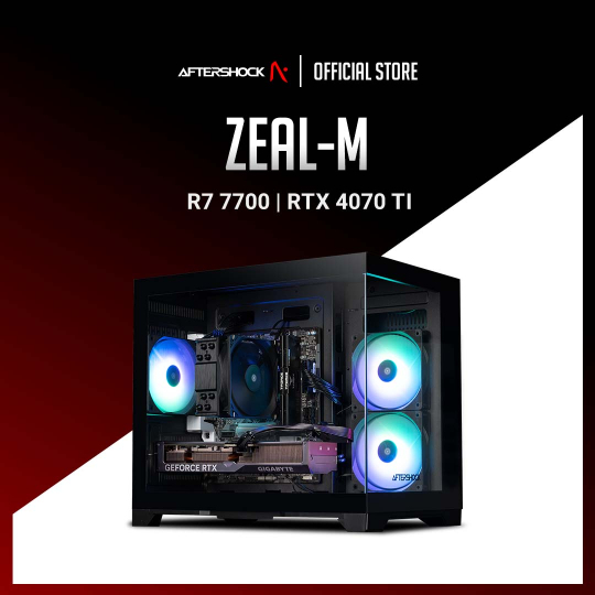 Zeal M 2024 R7 7700 RTX 4070Ti 16GB RAM 1TB SSD 750W PSU