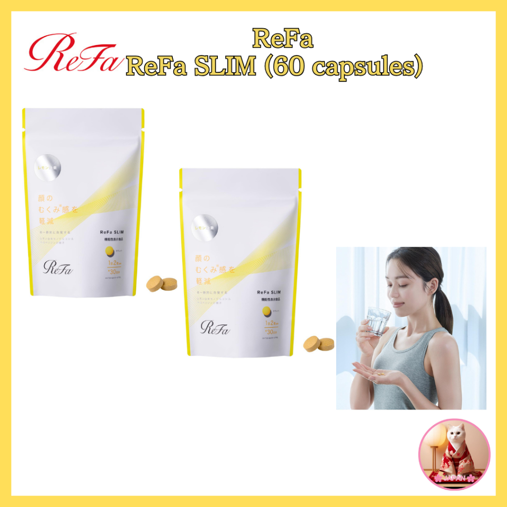ReFa SLIM (60 capsules) MTG Functional Foods Swelling Edema Supplement ...