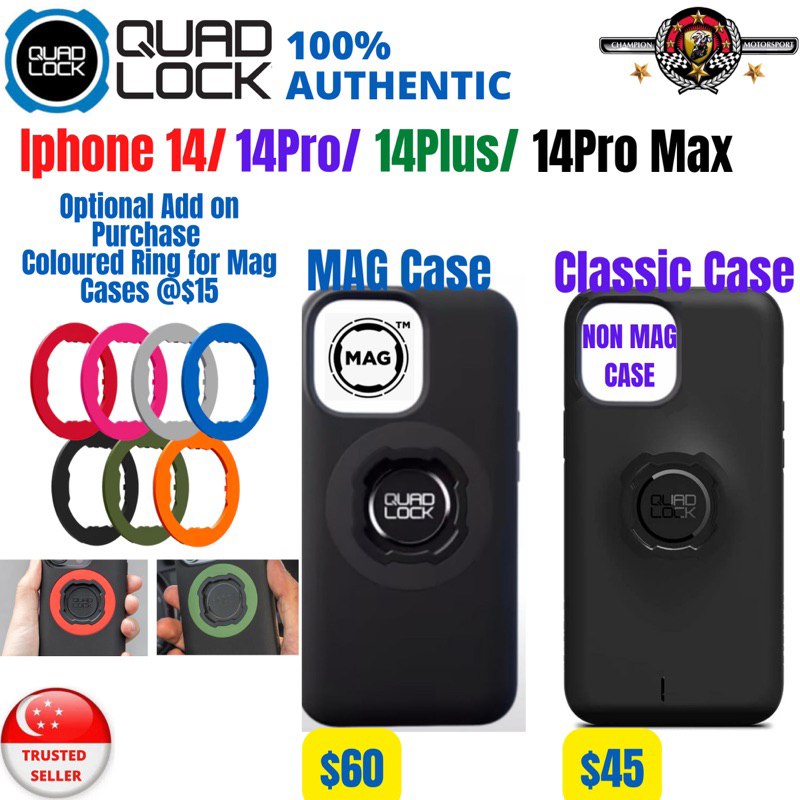 Quad Lock Phone Case or Mag Phone Case for iPhone 14/ 14Pro/ 14 Plus / 14  Pro Max