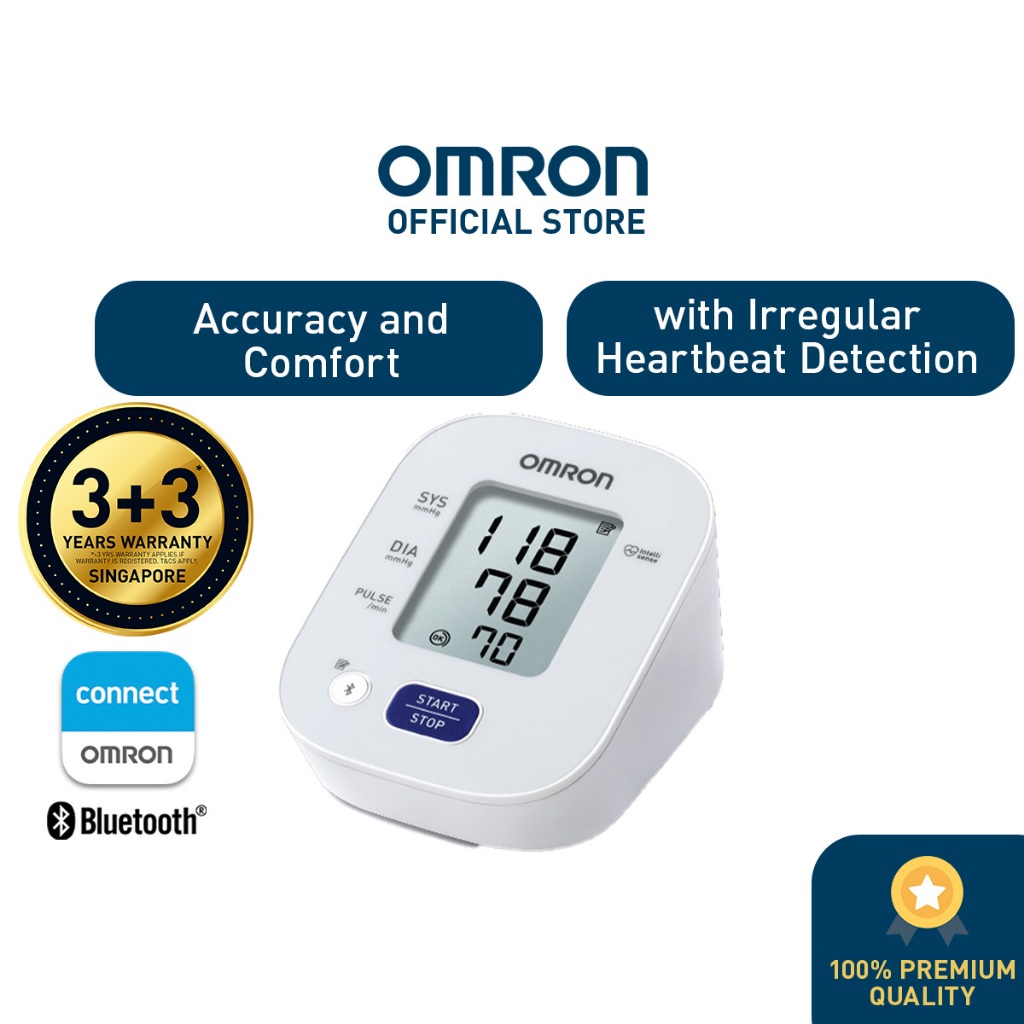 Omron Upper Arm Blood Pressure Monitor HEM-7143T1 [ 3+3 Years Warranty ...