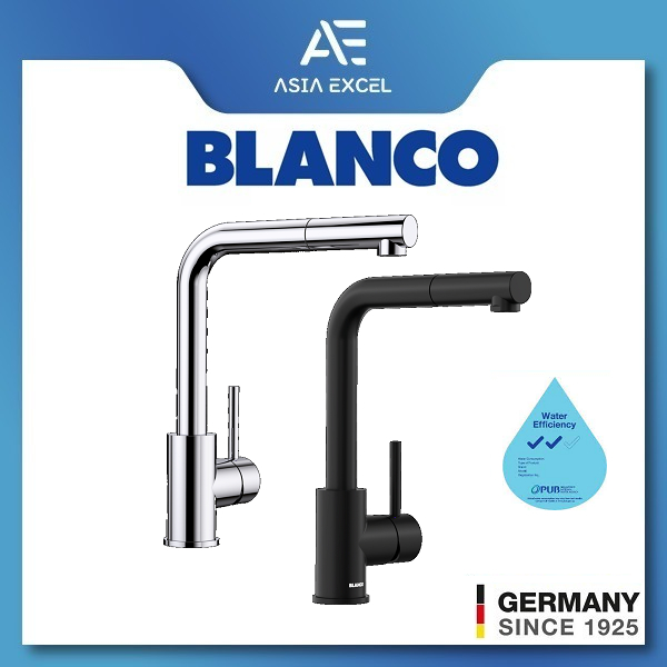 BLANCO MILAS CHROME/MATT BLACK PULLOUT KITCHEN SINK MIXER Shopee