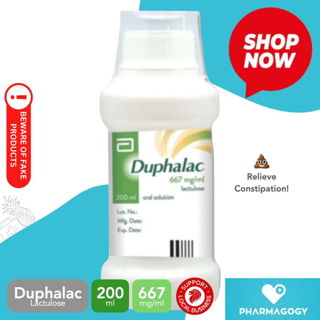 Duphalac Lactulose Oral Solution Syrup 200ml For Constipation Relief Laxative [abbott