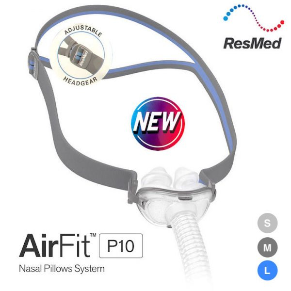 Airfit P10 Full set With Adjustable Headgear（Nasal Pillow Mask CPAP