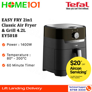 Buy Tefal EasyFry Precision 2-In-1 Air Fryer And Grill EY505827