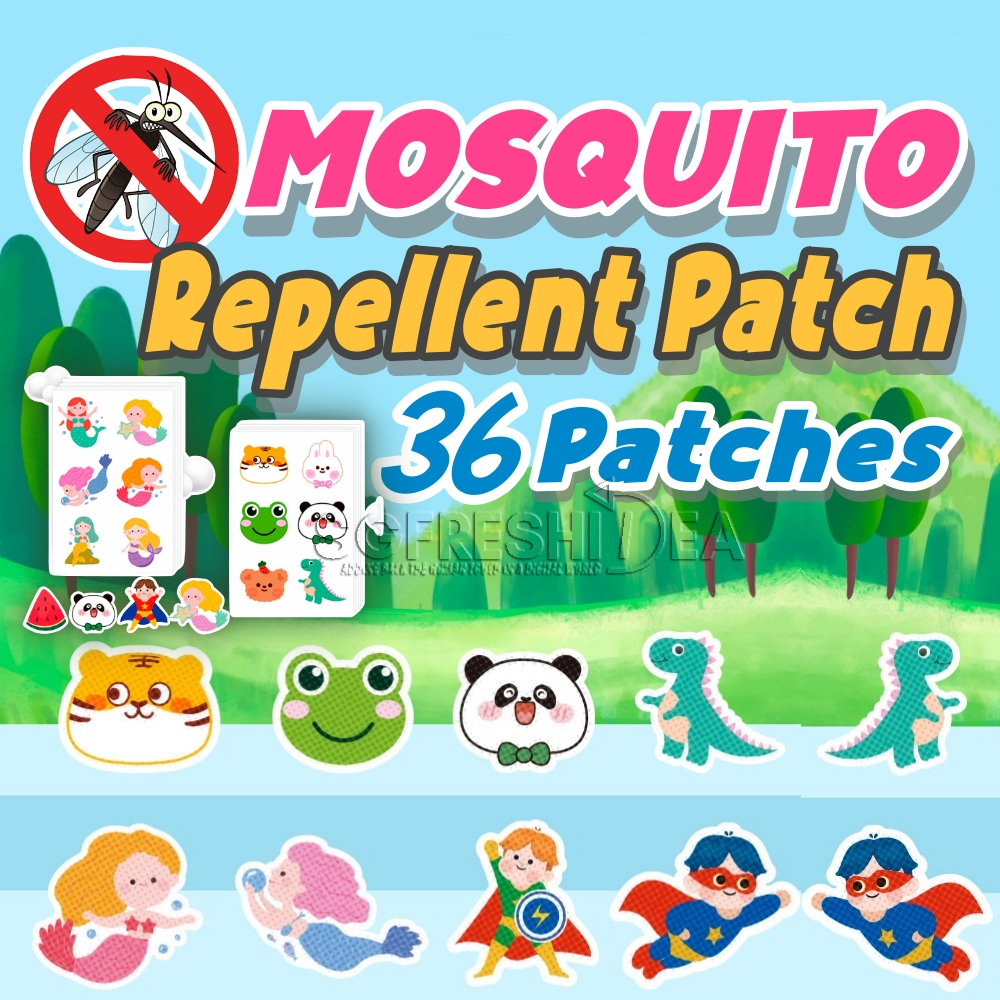 Cliganic Mosquito Repellent Stickers (90 Pack) - Animal