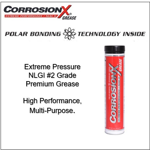 CorrosionX Grease 15 oz. NLGI #2 Premium High-Performance Grease, Multi ...