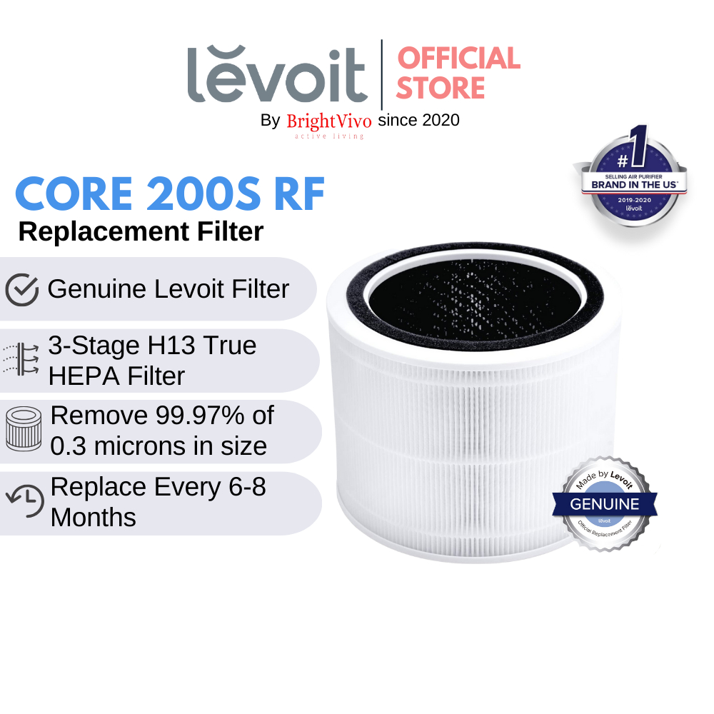 5 Pack Replacement True HEPA with Activated Carbon Filter Levoit