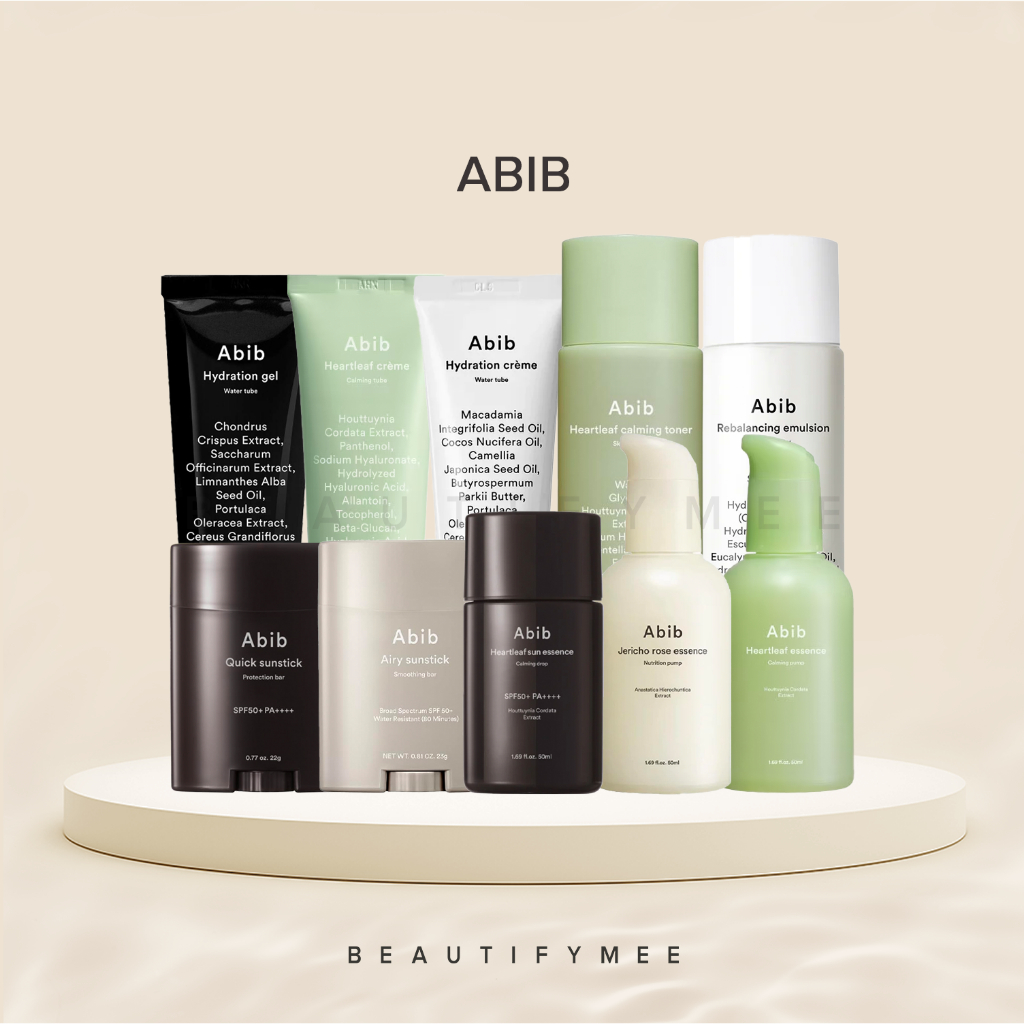 Abib Collection (Heartleaf Toner, Essence, Hydration Gel Water Tube ...