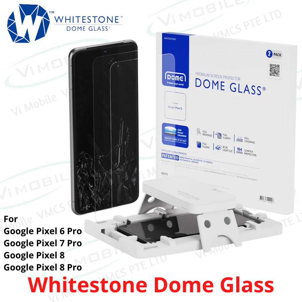 whitestone dome glass screen protector for google pixel 8