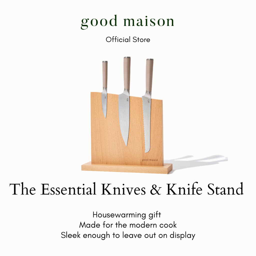 【Kitchen Knife Set】German Steel Blade Knife Stand 7” Chef