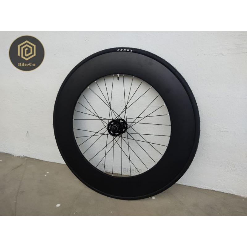 90mm FIXIE Deep Section Aluminium Wheelset | Fixed Gear Aero Profile ...