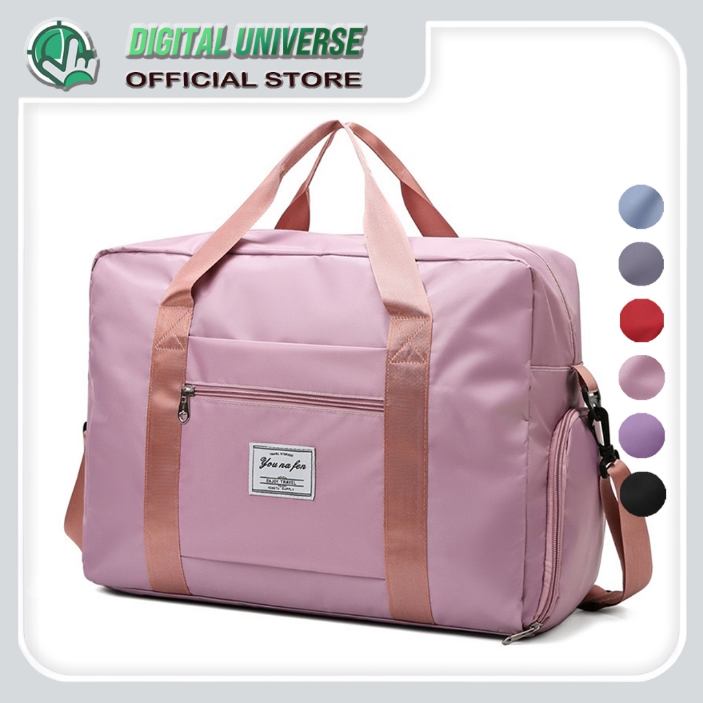 Foldable Travel Bag Big Capacity Water Resistant Foldable Luggage Sport Gym Bag Men Women Handbag Sport Bag Shopee Singapore