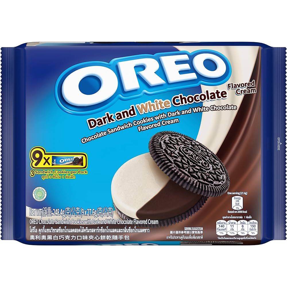 Oreo Dark And White Chocolate Multipack Pack of 9 (9 x 27.6g) | Shopee ...