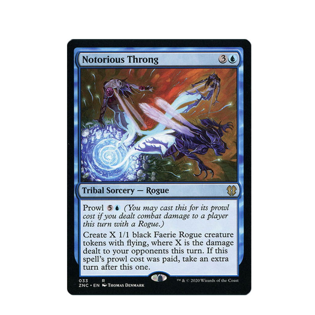 Magic The Gathering Notorious Throng Card (Zendikar Rising Commander) Shopee Singapore