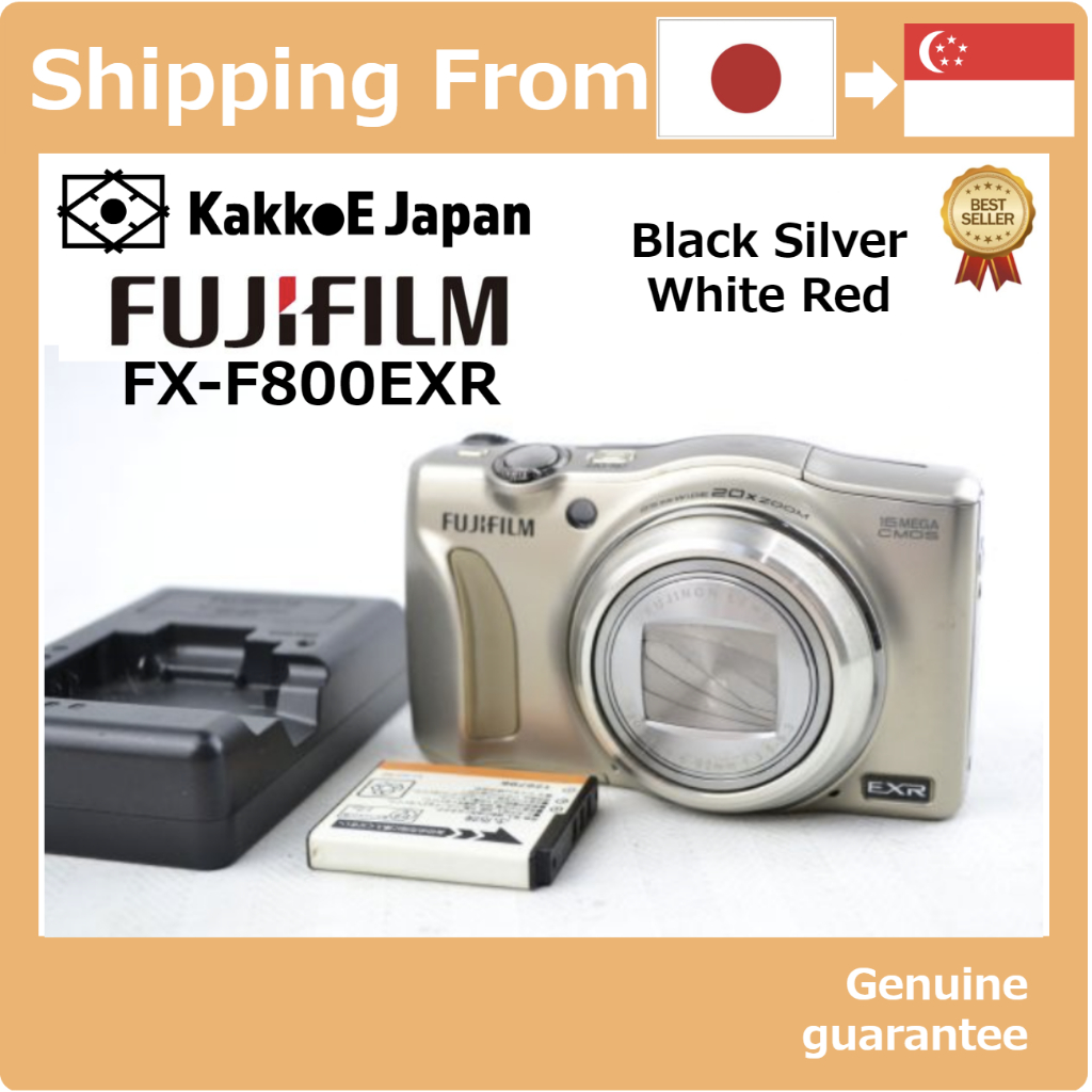 Pre-loved FUJIFILM FinePix F800EXR Digital Camera 20x Zoom Silver