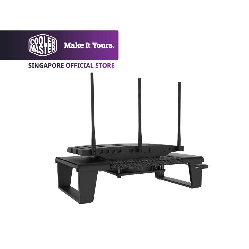 Cooler Master Connect Stand Network Devices Cooler, 120mm Fan, Metal ...