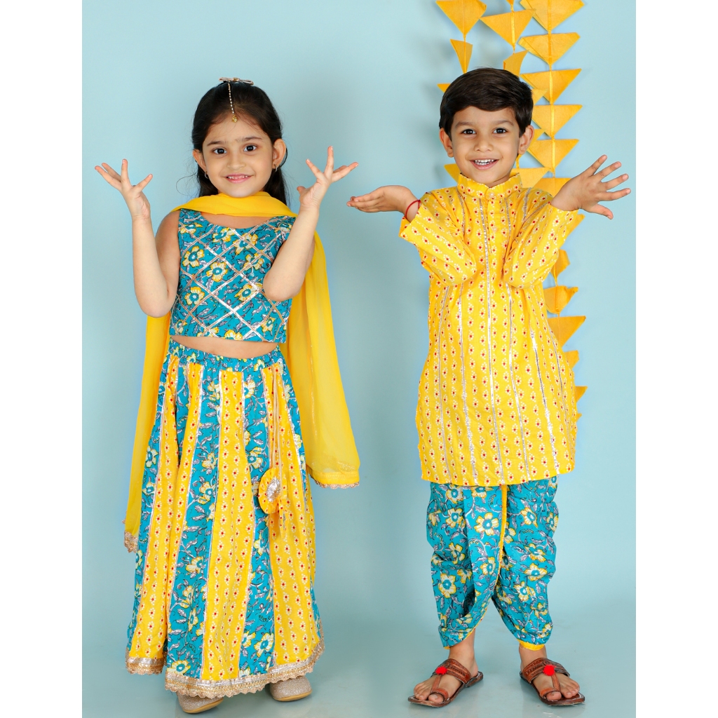 BRANDED SG Local Seller Diwali Indian Traditional Kids Costumes 