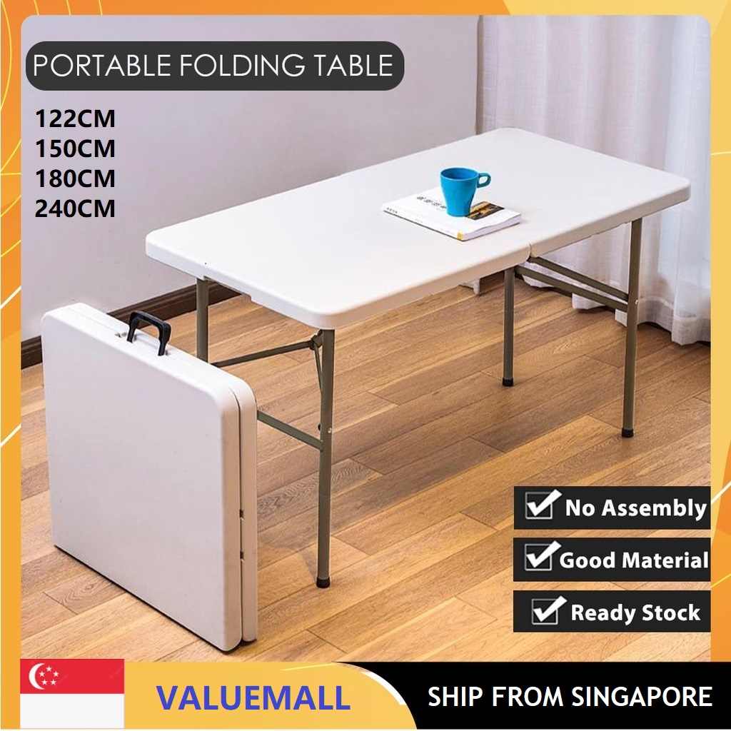 [SG SELLER] HDPE Multipurpose Folding Table Heavy Duty Exhibition