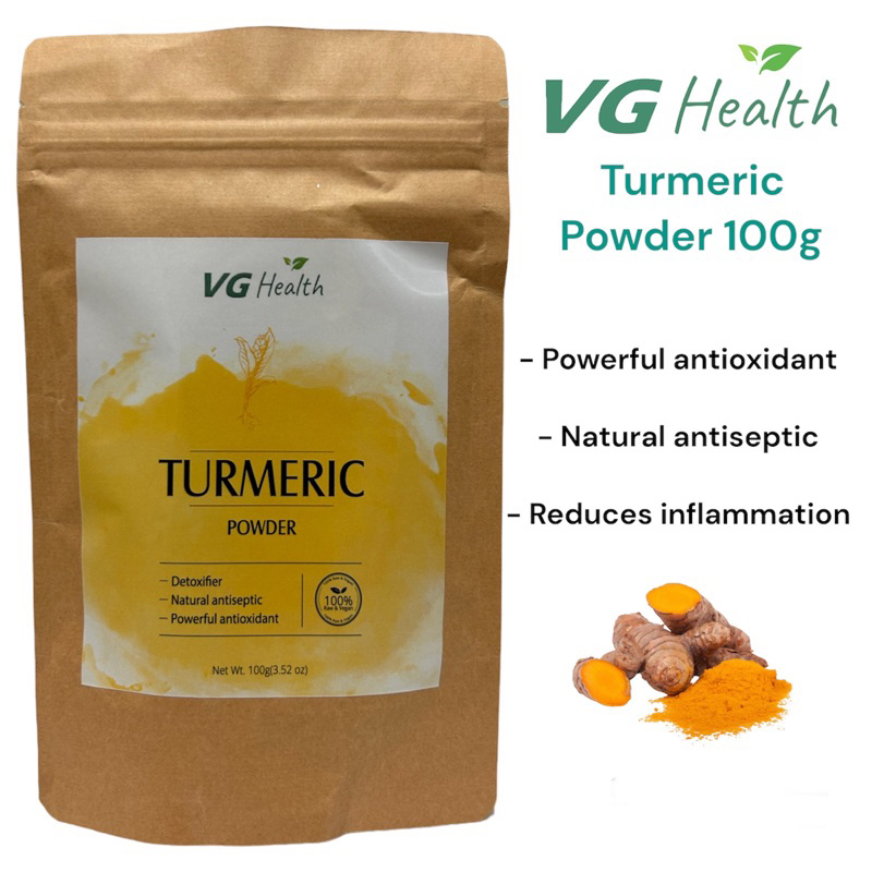 VG Health Organic Turmeric Powder 100g | Shopee Singapore