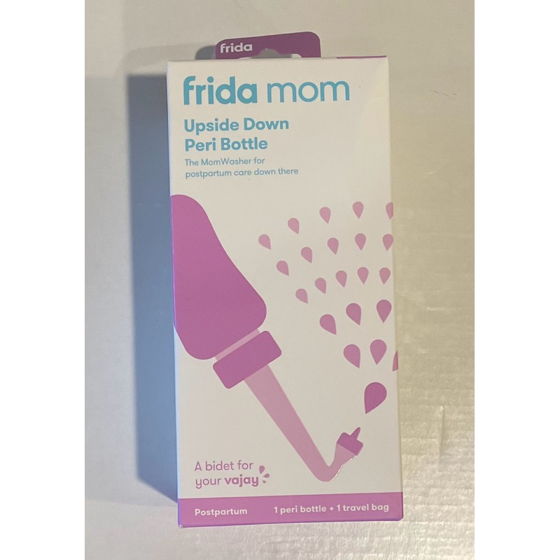 Frida Mom Upside Down Peri Bottle/ with hazel Perineal cooling pad