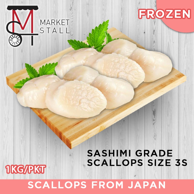 SASHIMI GRADE JAPANESE SCALLOPS SIZE 3S Shopee Singapore