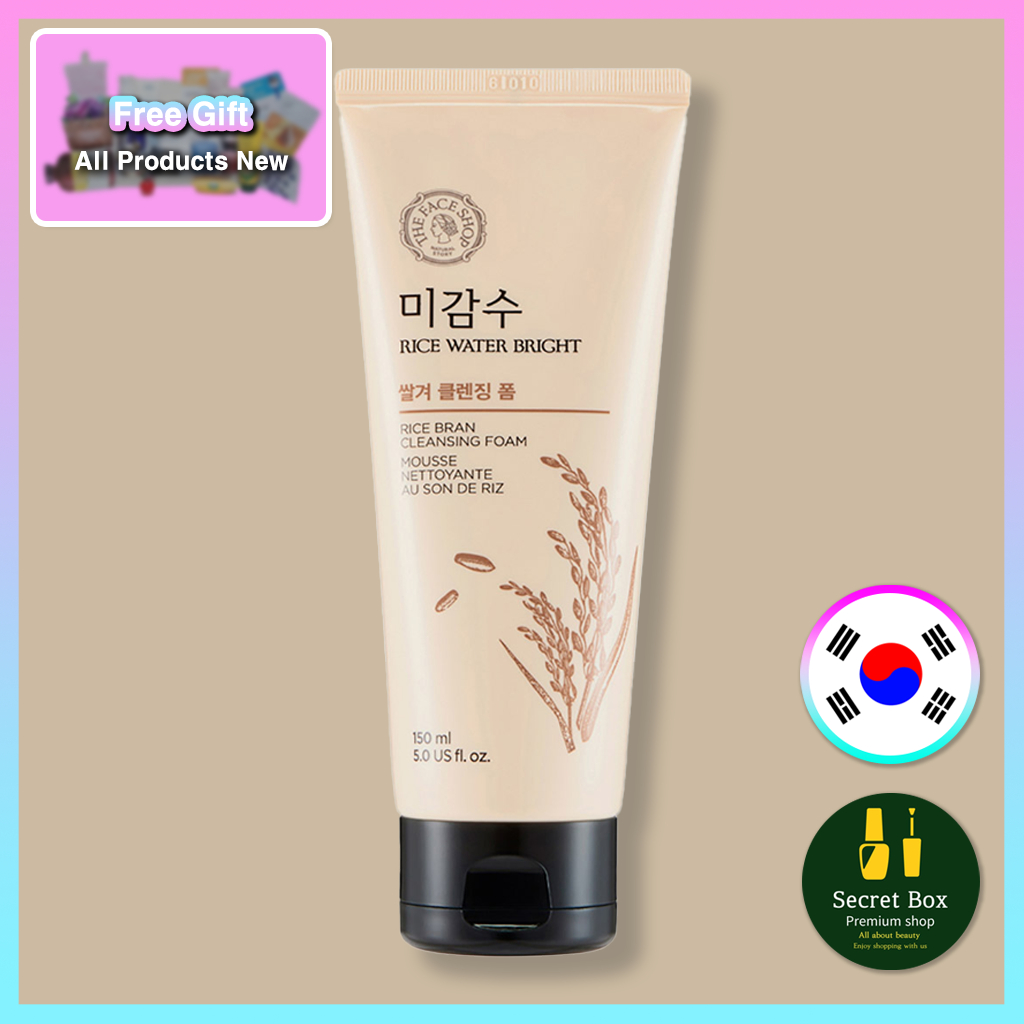 The Face Shop Rice Water Bright Facial Rice Bran Cleansing Foam 150ml 