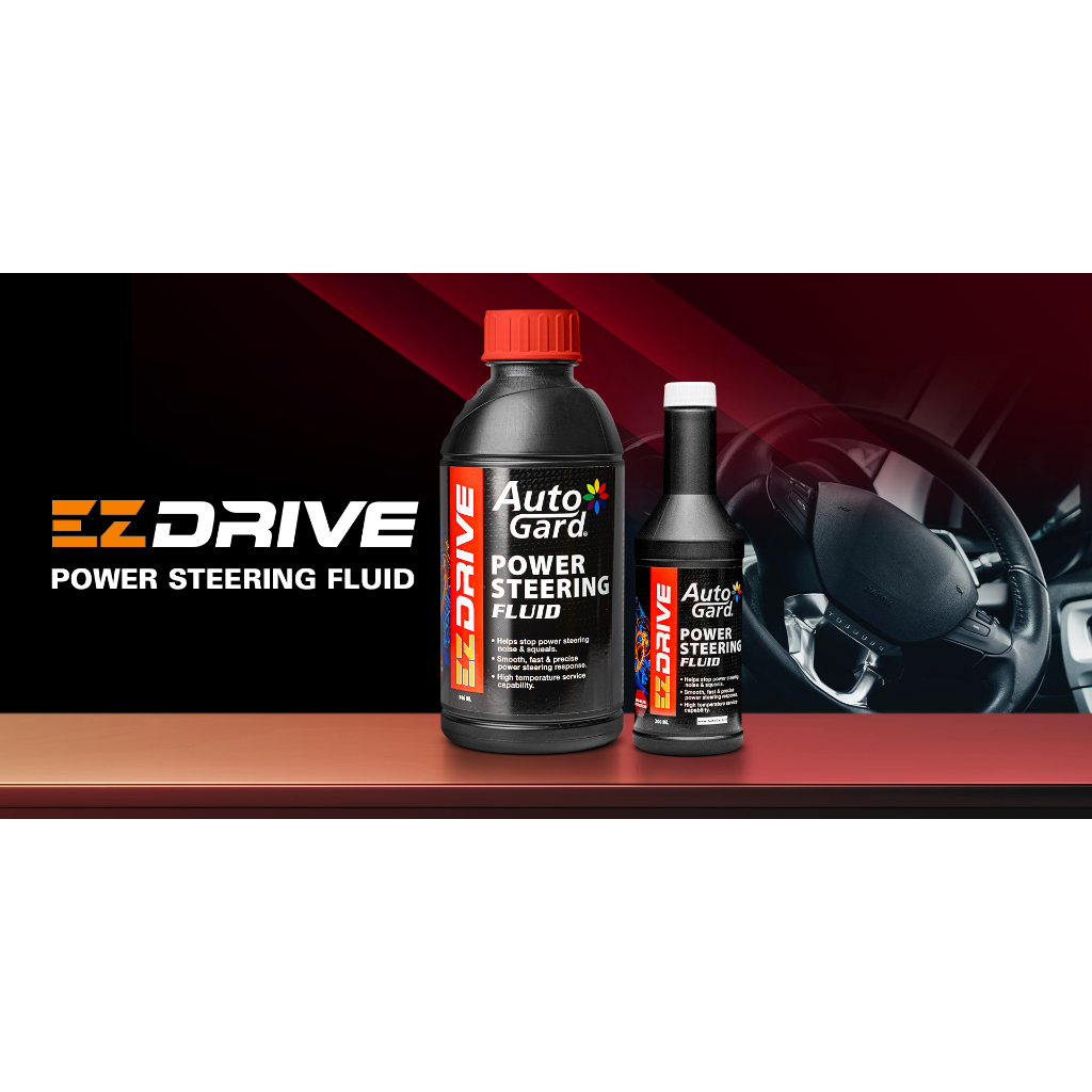 Power Steering Fluid by AutoGard EZ DRIVE with antifoaming / antirust additives to protect