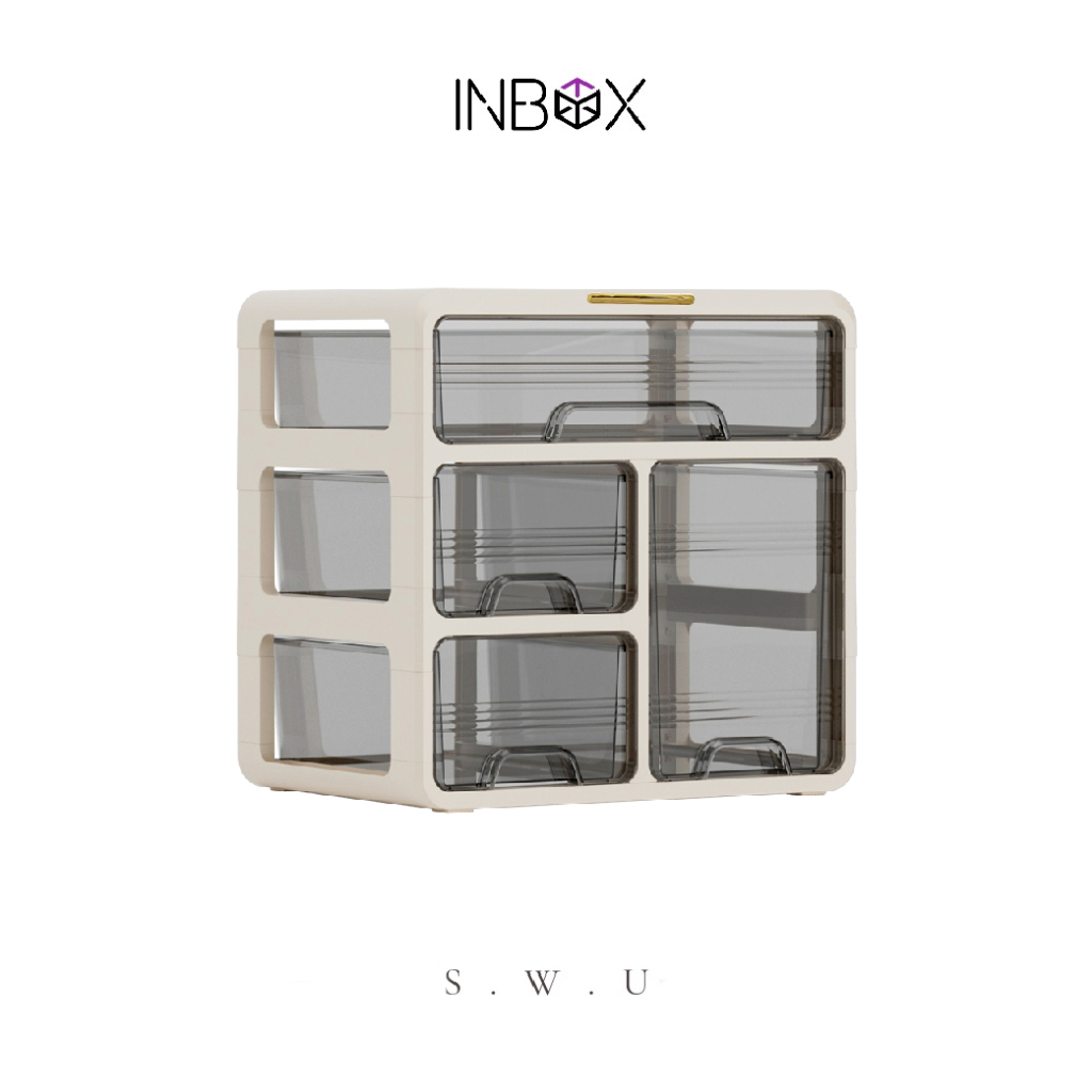 INBOX® Desktop storage box Home packaging box Medicine drawer underwear ...