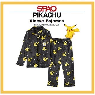 ★ SPAO★ Small and cute short-sleeved pajamas LIGHT YELLOW women's cute yellow duck print pajama set. top shorts set