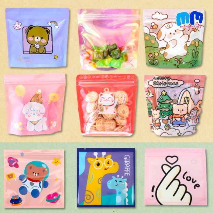 Xmas Ziplock Bag Gift Candy Loot Goodie for small xmas gift bag / Cute