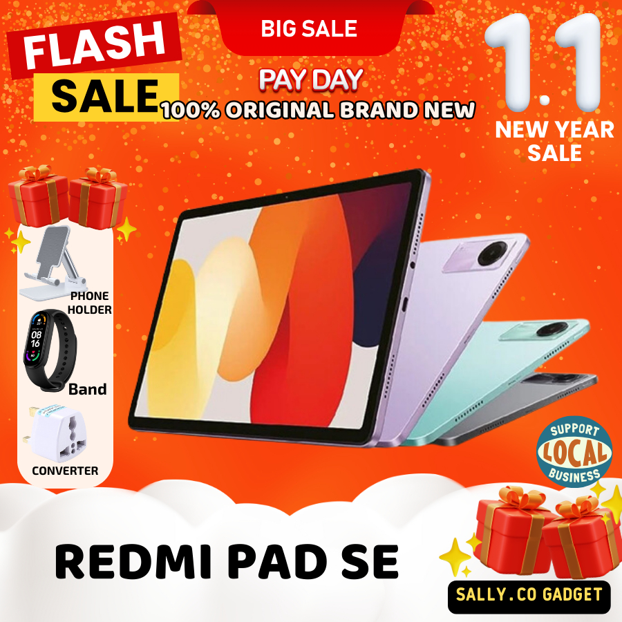 Latest Model] Xiaomi Redmi Pad SE/Xiaomi Redmi Tablet /Mi Tablet/11  inches/Snapdragon 680/8000 mAh Battery/XIAOMI Tablet 12 Month Warranty