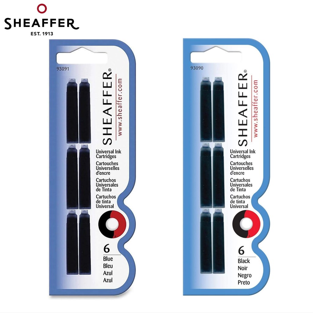 Sheaffer Fountain Pen Slim VFM Universal Ink Cartridge Refill Blue ...