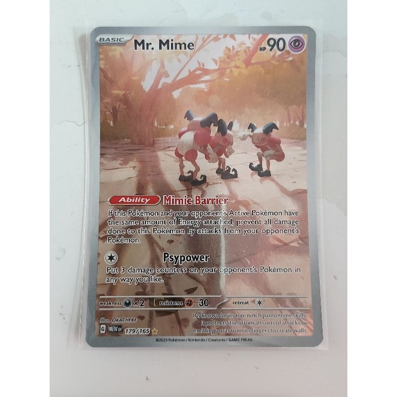 Pokemon mr mime 151 illustration rare card | Shopee Singapore