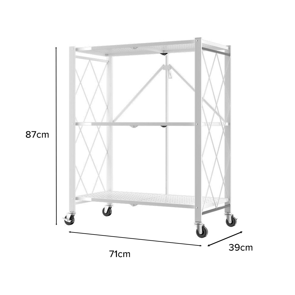 (JIJI SG) CAMILLE Folding Storage Metal Storage Kitchen Rack | Shopee ...