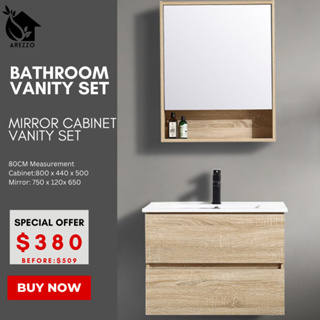 SG Stocks 60 80CM Bathroom Basin Vanity Set Bathroom Cabinet