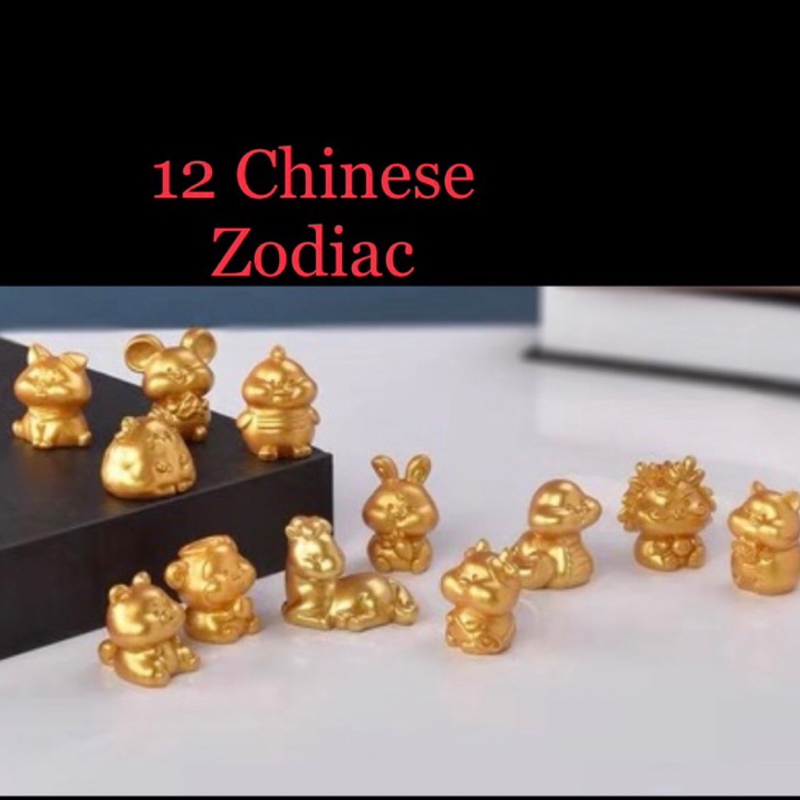 SG instock 12 Chinese zodiac animals resin Miniature Figurines Dollhouse Decoration Landscape