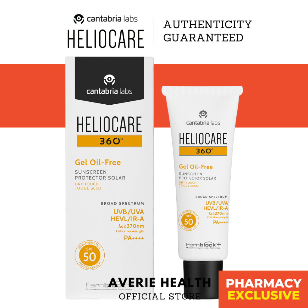 Heliocare 360 OILFREE Gel SPF 50 Sunscreen 50ml Mineral Tolerance