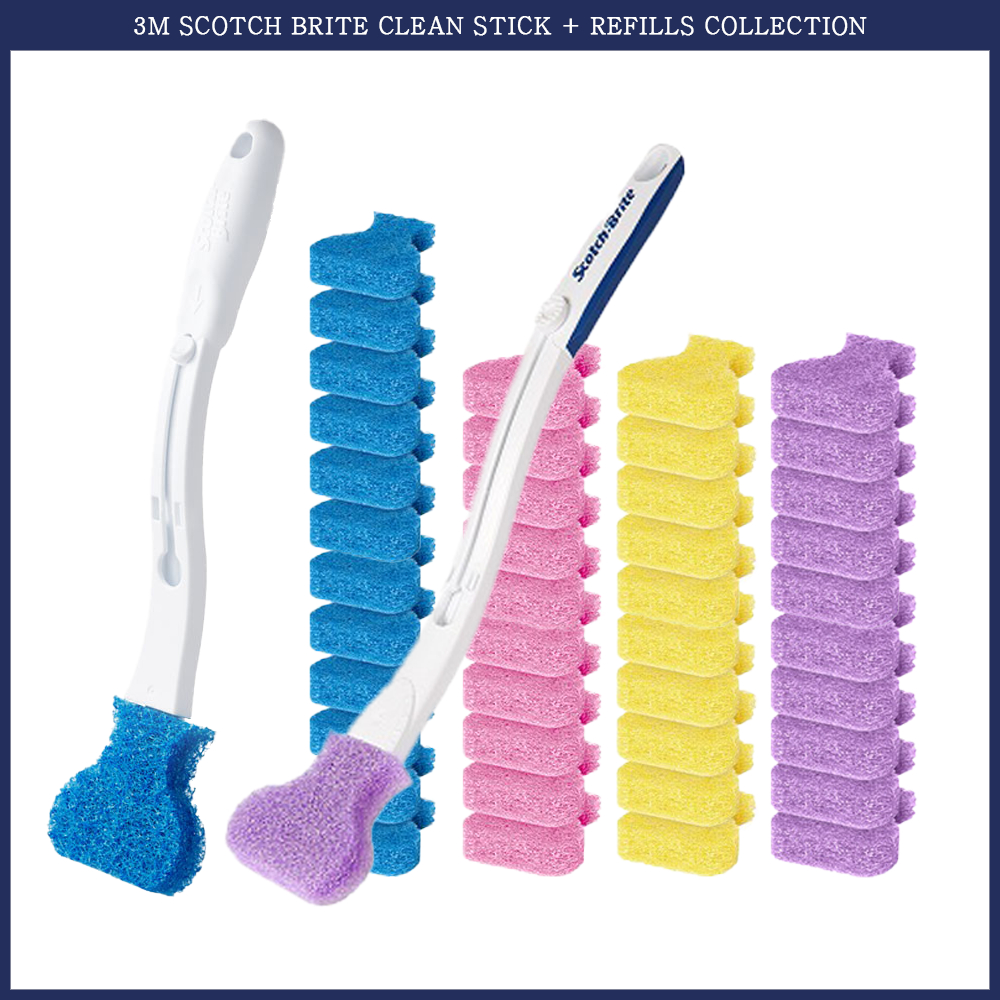 [3M] Scotch Brite Clean Stick Refills Collection│Bathroom Toilet ...