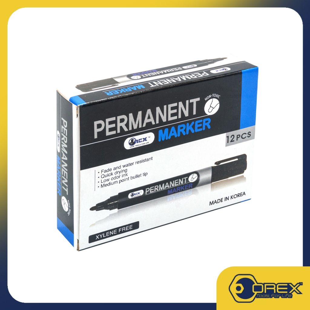 PERMANENT MARKER (MEDIUM) (ONE DOZEN) Made in KOREA Singapore