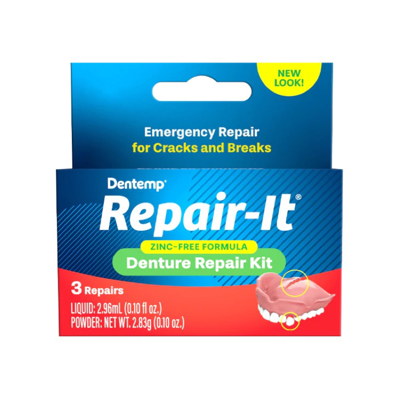 Dentist On Call Dentemp RepairIt Denture Repair Kit (pack of 3 repairs