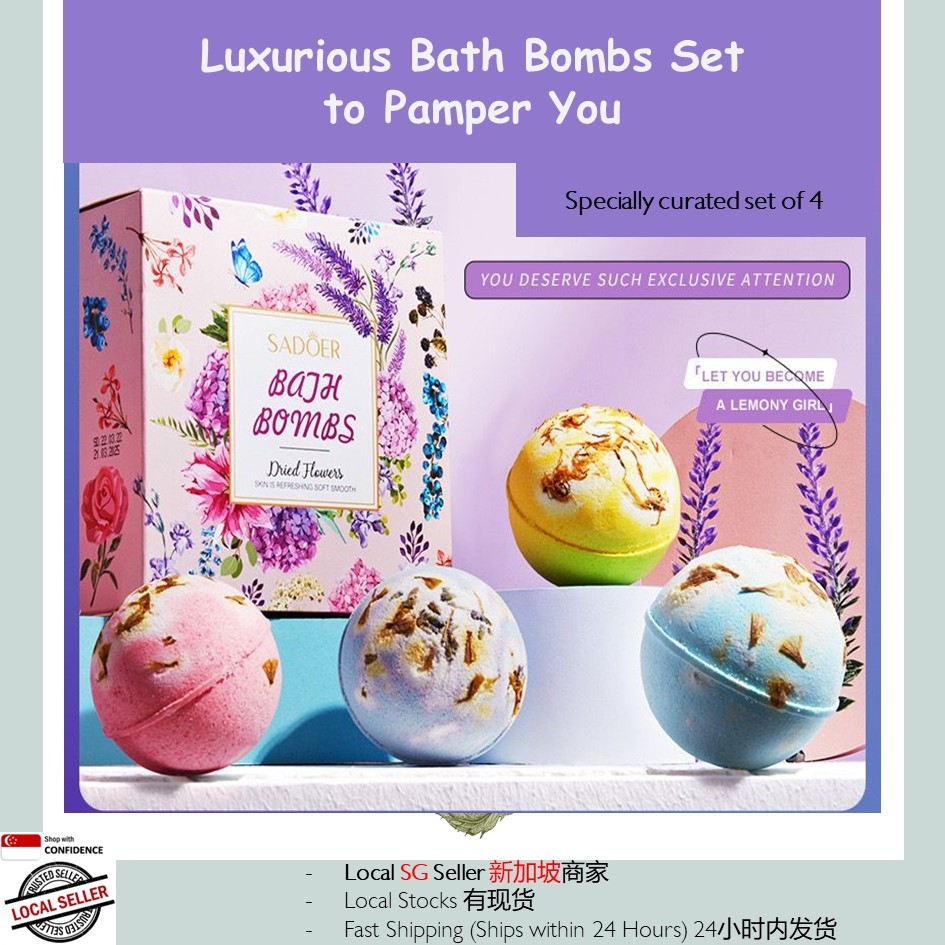 Luxurious Bubbly Bath Bomb Set 100g (each bomb) Bubble Bath with Nice