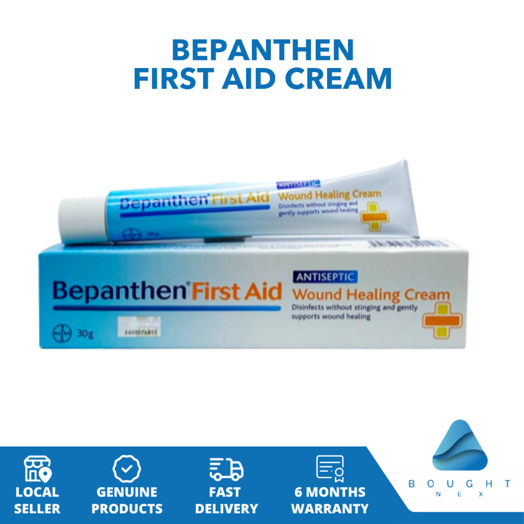 Bepanthen First Aid Cream 30g Antiseptic Wound Care with Soothing