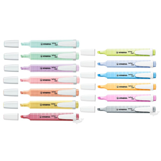 Stabilo Swing Cool Pastel Highlighter Marker Pens - 1-4mm Pack of 6  Assorted Colours Office and School Supplies - AliExpress
