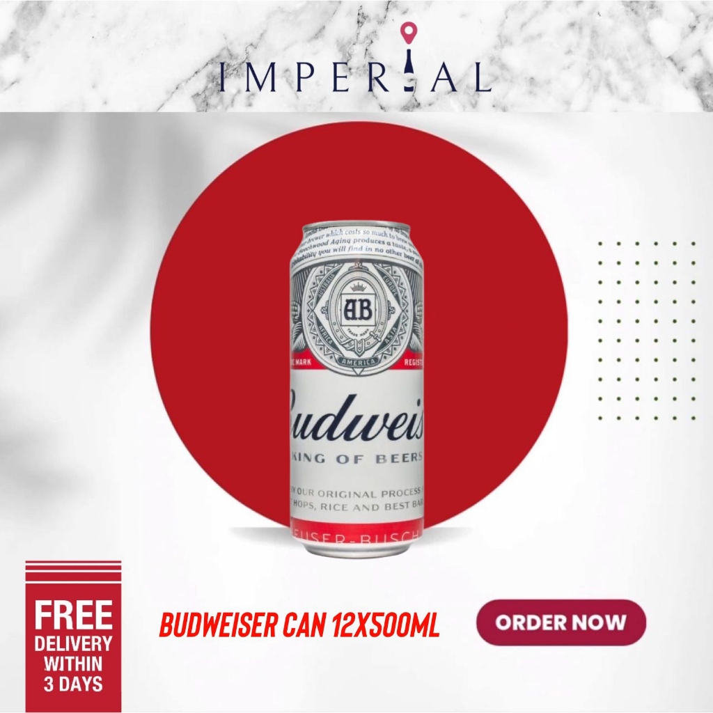 Budweiser Can 12X500ML (BBD 04/2025) Shopee Singapore