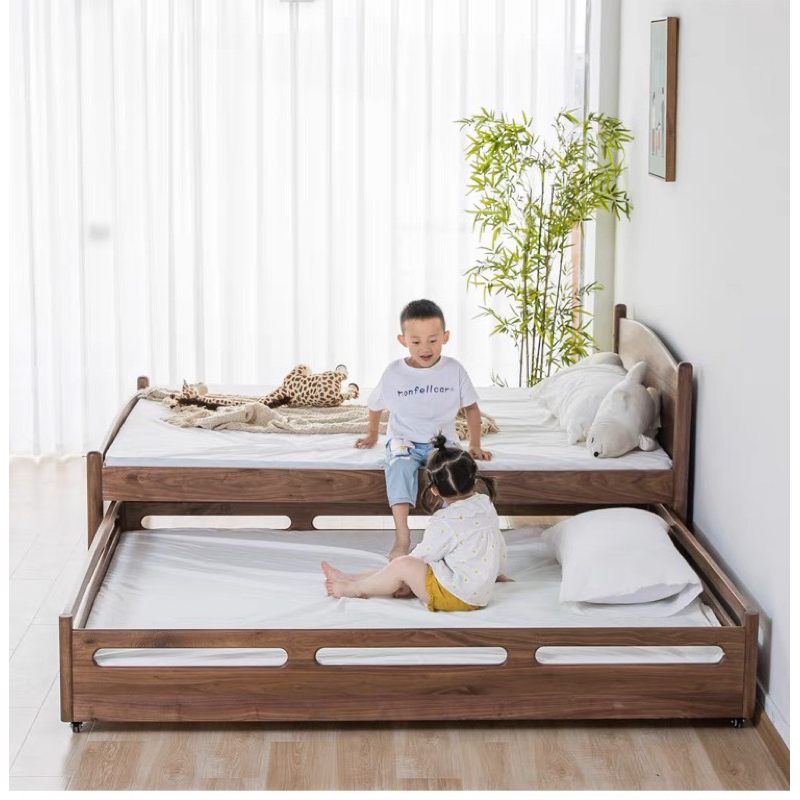 Black on sale walnut bed