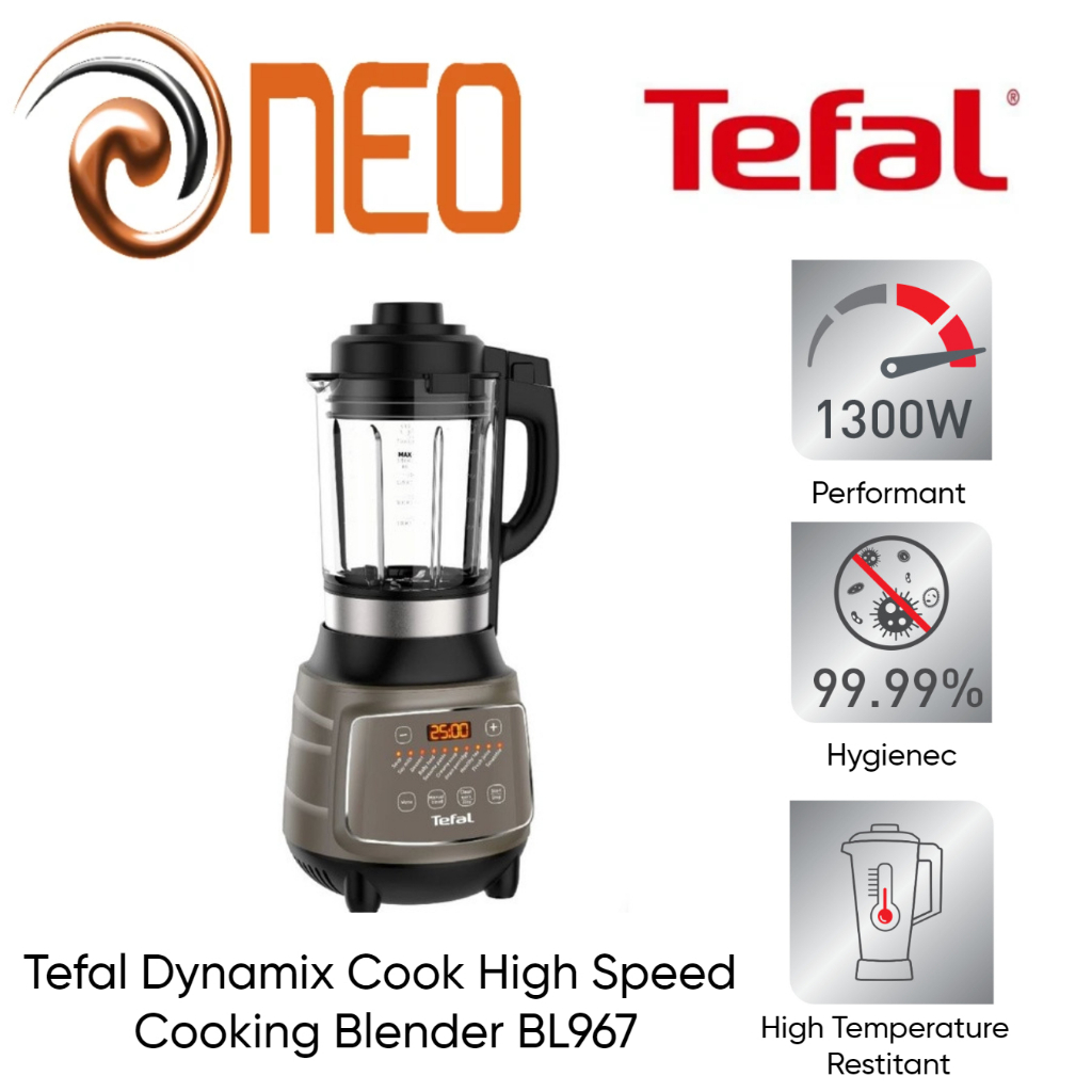 Tefal BL967 1.75L Dynamix Cook High Speed Cooking Blender 2 YEARS