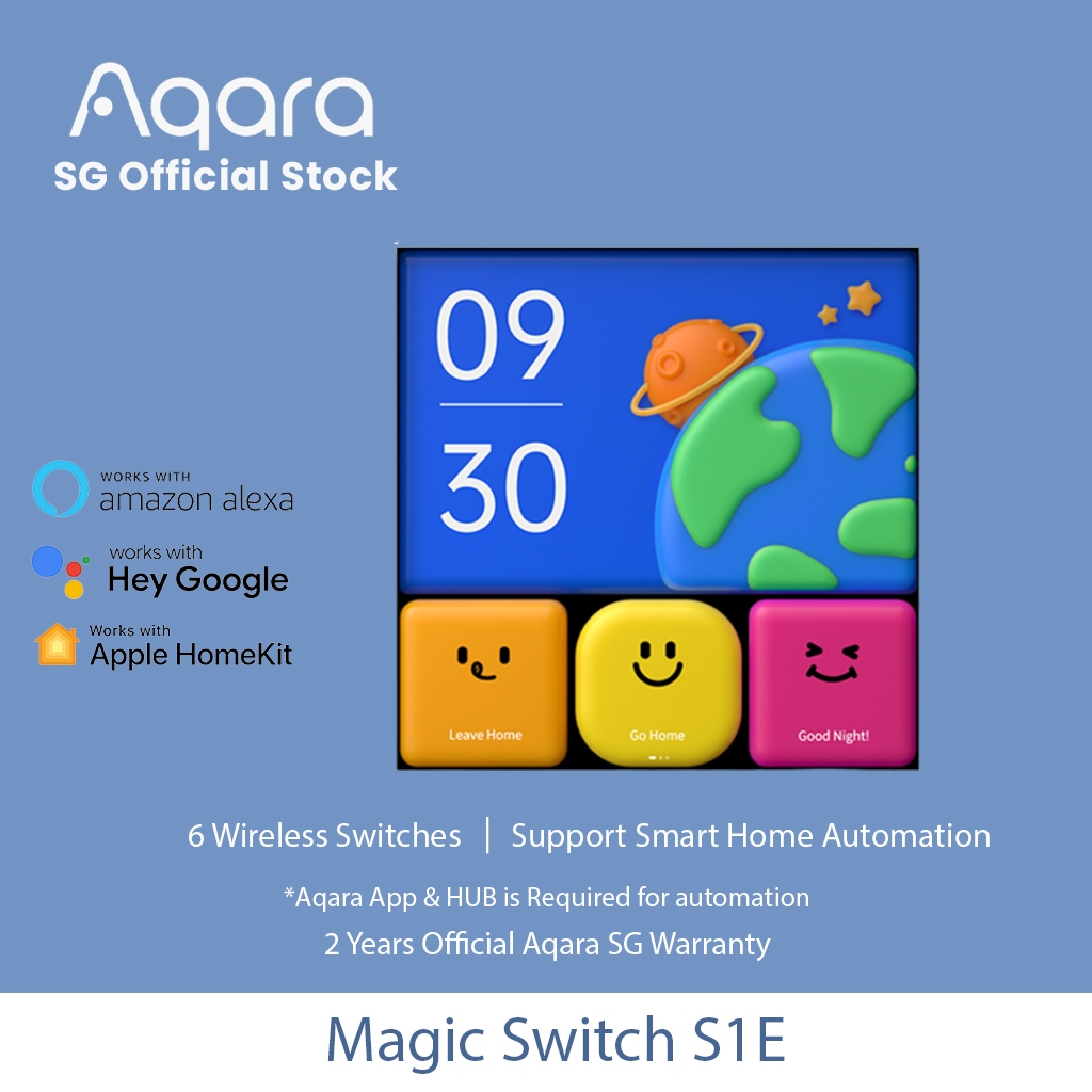 [Aqara SG] Aqara Magic Switch S1E Smart Touch 4inch Screen Panel Full ...